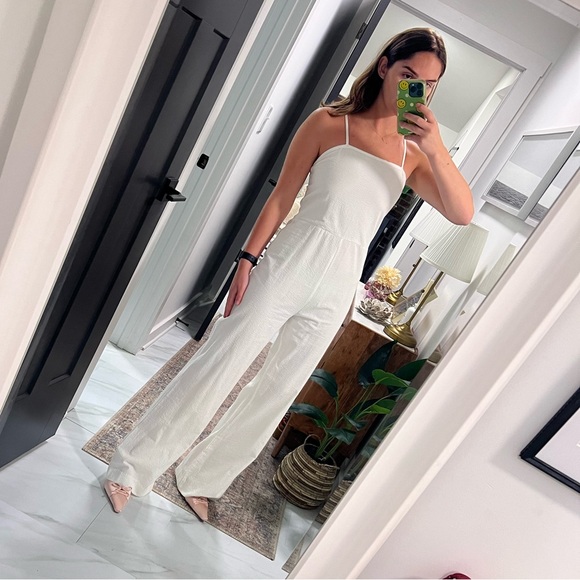 Staud x Solid and Striped white jumpsuit - Picture 2 of 6